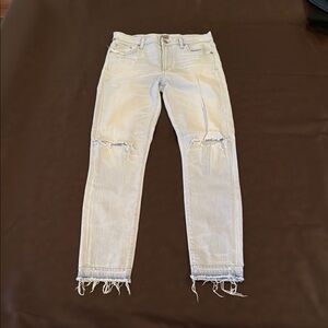 Citizens Of Humanity High Rise Jeans with Distressed Details